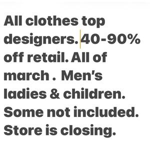 Store is closing. Taking reasonable offers no low balling.